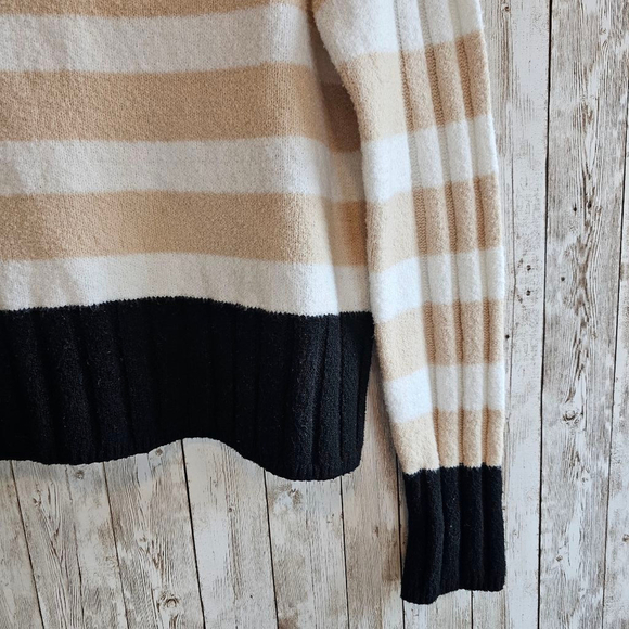 Women's Raffaella Sweater, S/P, Beige & Black - Picture 3 of 7